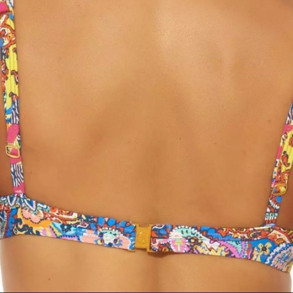 Bleu Rod Beattie Printed Swim  Bikini Top - Picture 4 of 11
